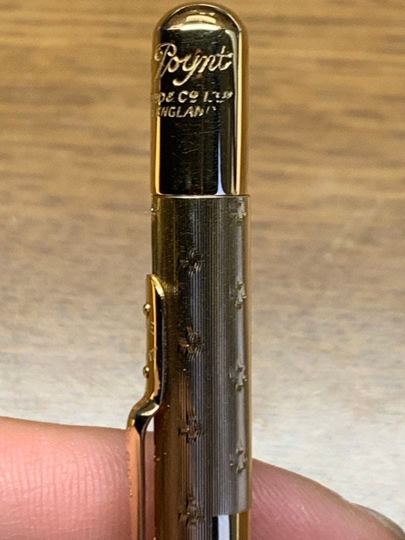 Fyne Poynt 18金製 英国製 ヴィンテージペン シャープペンシル