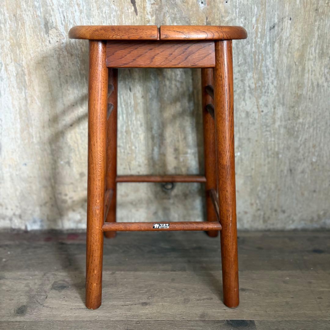 オールドカリモク　ヴィンテージ　スツール　②