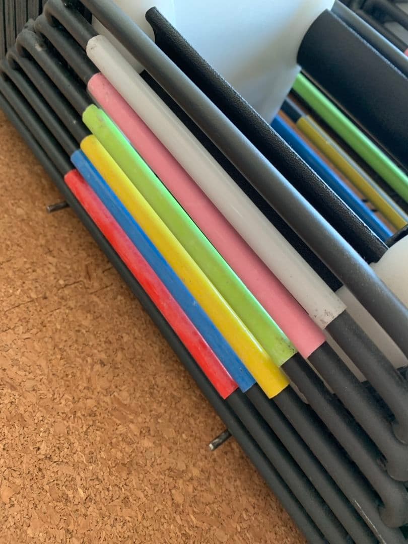 【ツル】ワンタッチ可変式ブロックダンベル(27段階） 20〜90ポンド ②