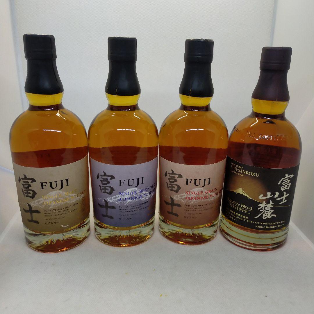 未開栓　キリン　富士 シングルモルト·ブレンデット·グレーン　富士山麓　4本組