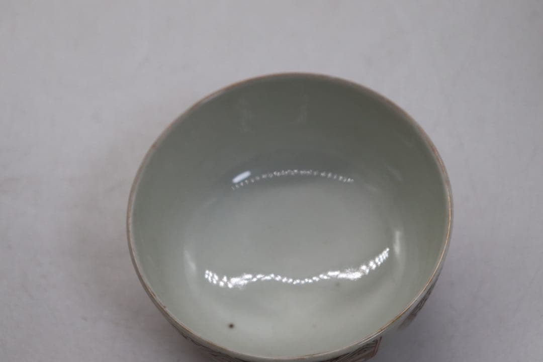 大聖寺手　伊万里色絵蓋茶碗4点　送料込み250929