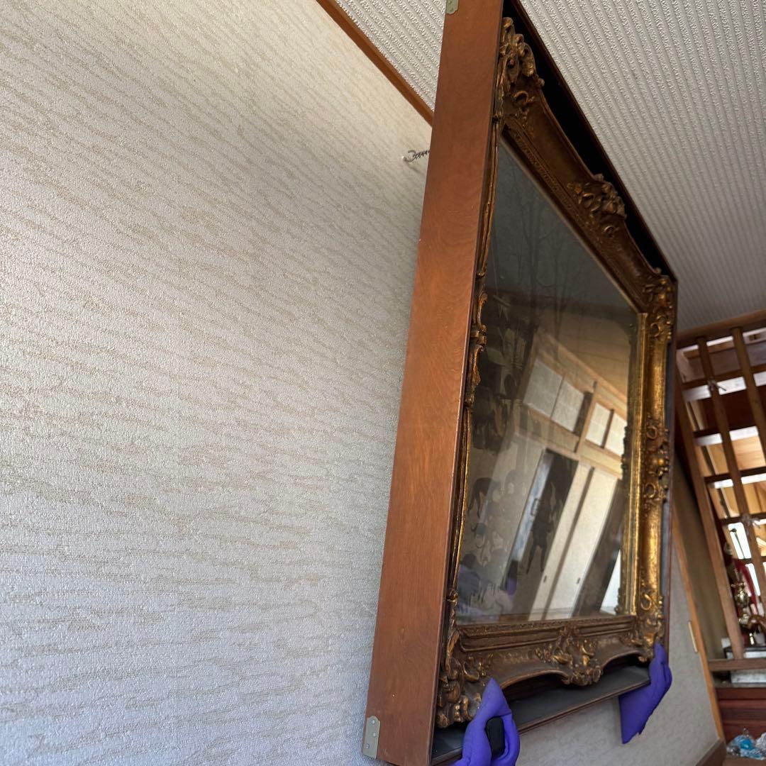 【特大複製名画】ピーテル・ブリューゲル「雪中の狩人」 豪華額装(二重額装)