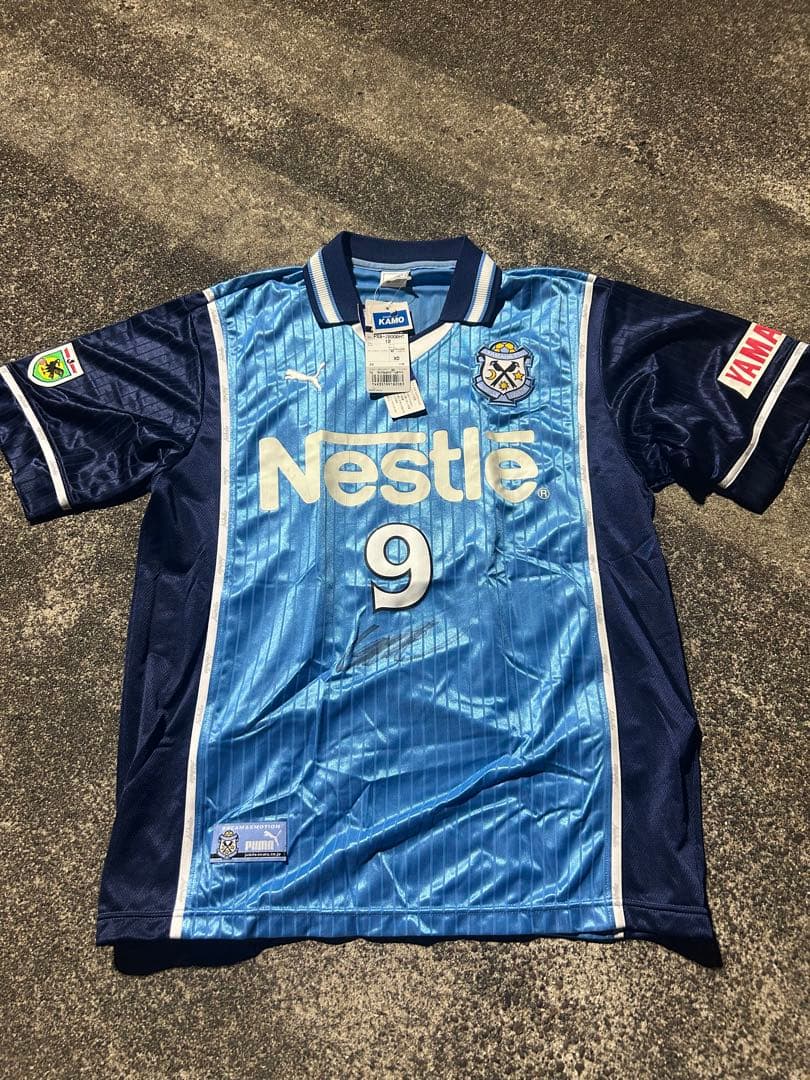 デッドストック ジュビロ磐田 ゴン中山 中山雅史 ユニフォーム　サイン入り