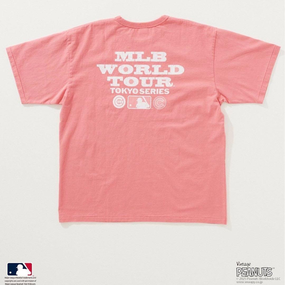PEANUTS別注　MLB開幕戦ベースボールプリントTシャツ