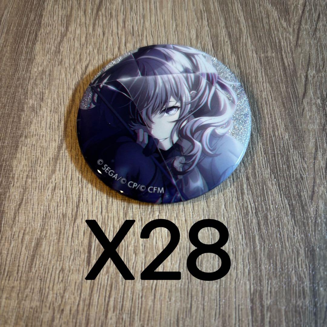 プロセカ　グリッター缶バッジ　朝比奈まふゆ