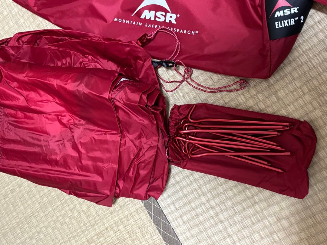 1回使用　MSR エリクサー2 テント　ヨーロッパ　モデル　グリーン