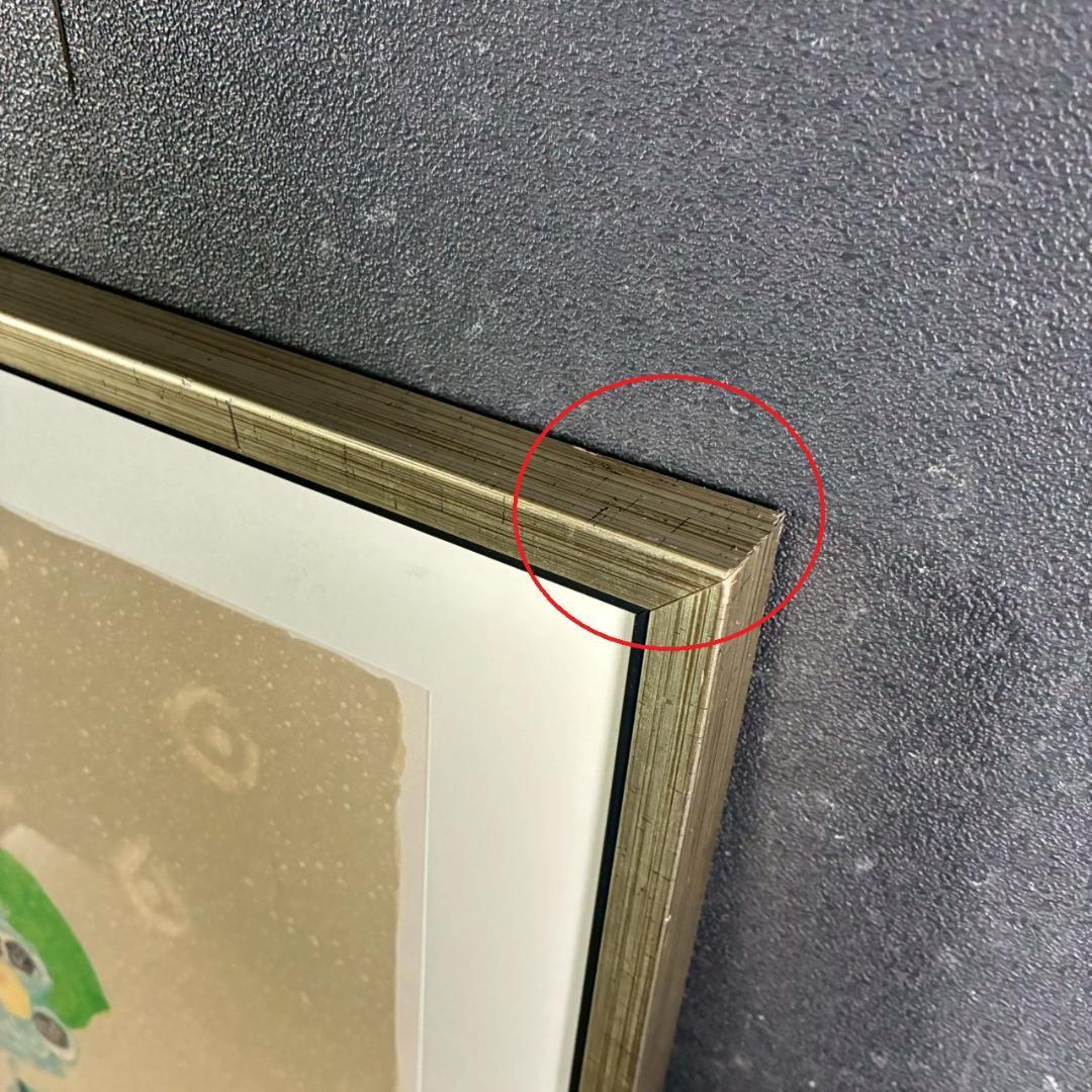 美品 ポール・アイズピリ「果物のある静物」リトグラフ 直筆サイン入 額縁入り