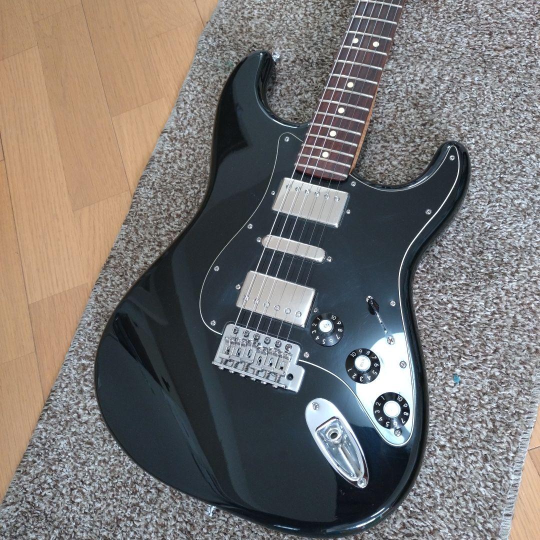 fender black top strat caster エレキギター