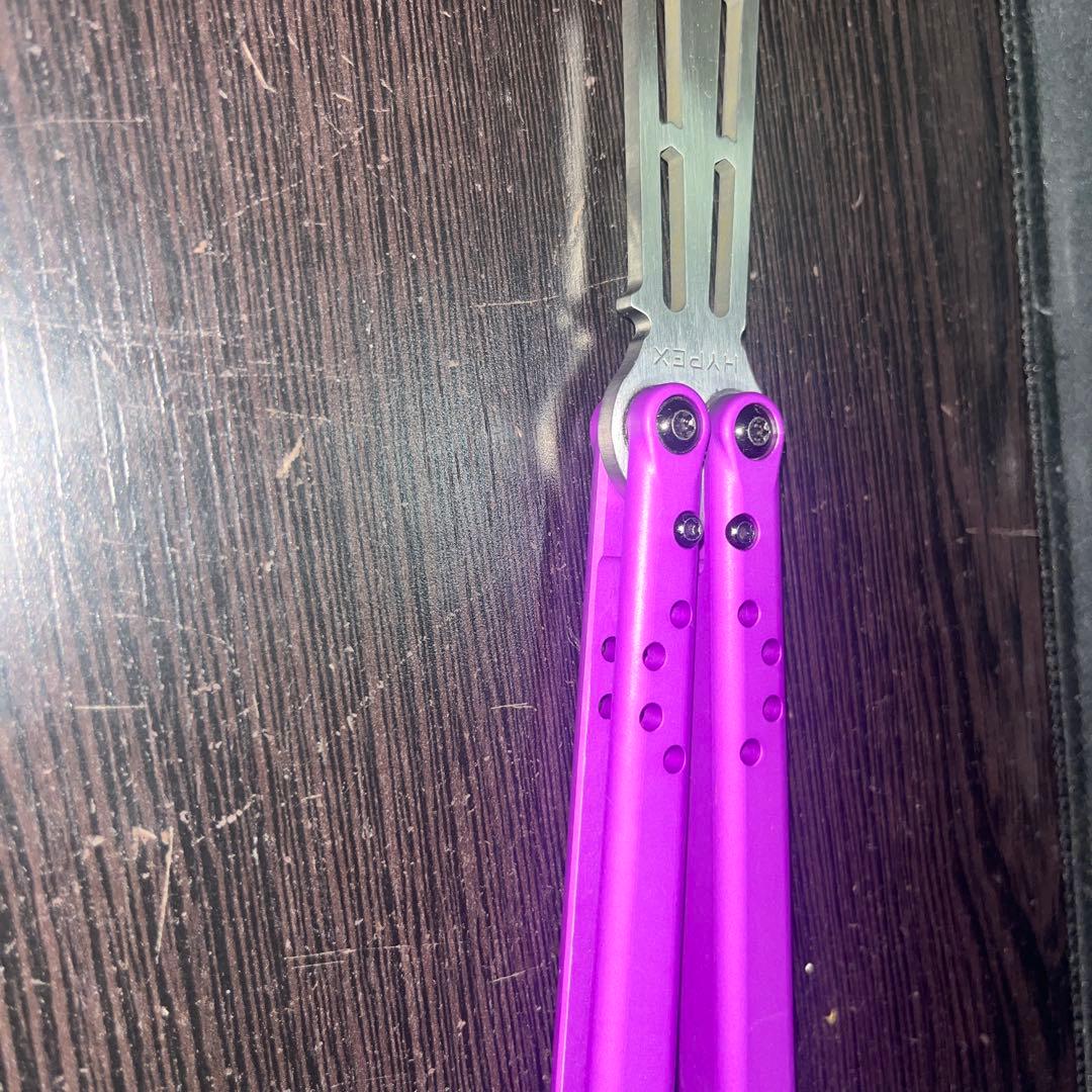 hypextrainer HYPEX バタフライナイフ バタフライトレーナー紫