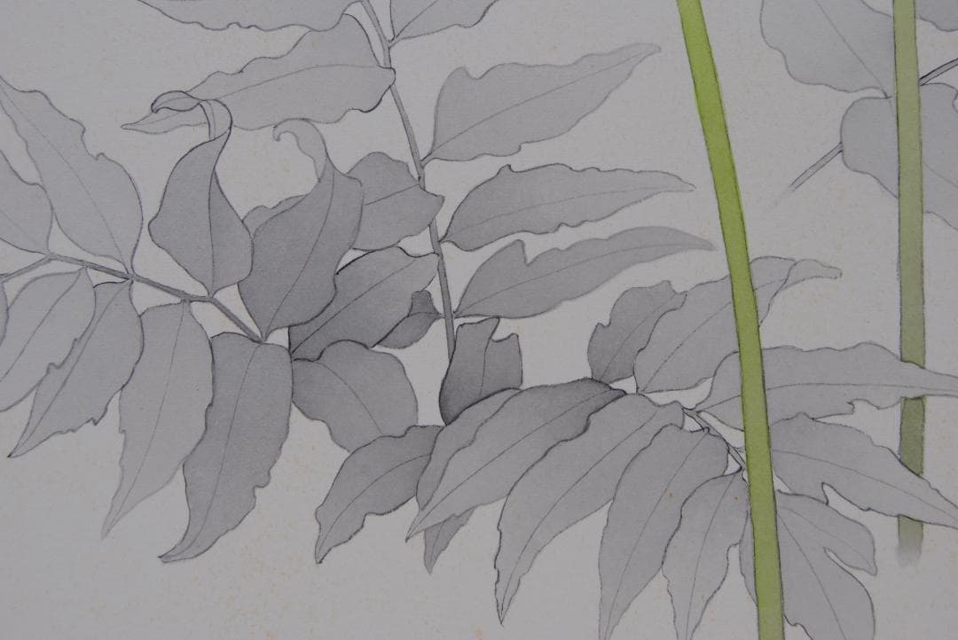 山本敏雄 彼岸花 曼殊沙華 秋 花の絵 絵画 静物画 水彩画