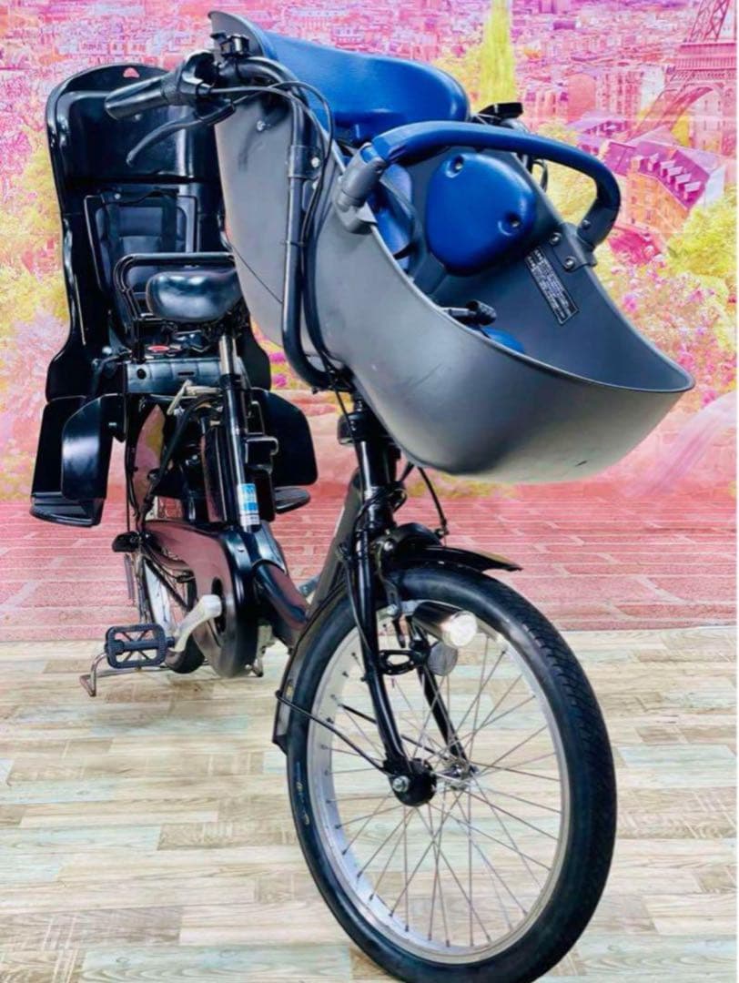 K2076 電動自転車パナソニック ギュット 子供乗せ 20インチ 送料無料