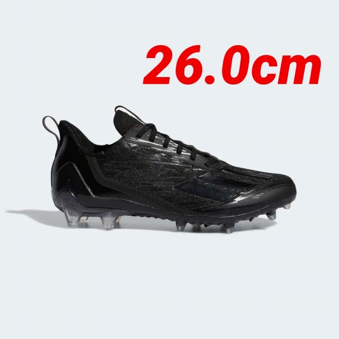 ADIDAS ADIZERO CLEATS BLACK 26.0㎝ アメフト　I