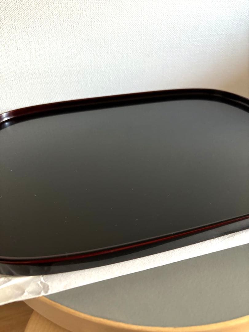 未使用　輪島塗　トレイ　おぼん　輪島漆器　天然木　漆芸　輪島塗り