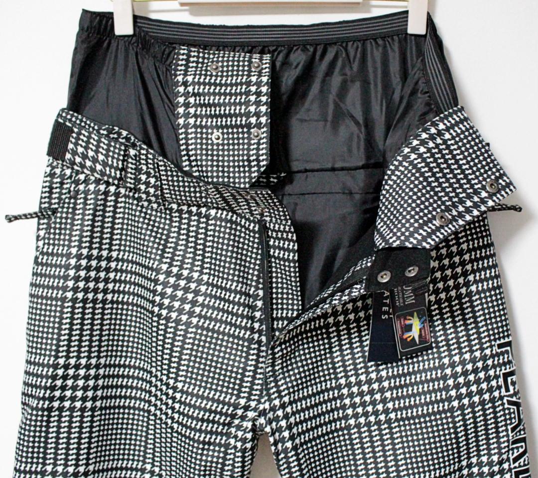 未使用 パーリーゲイツ 防汚・水・風テフロン加工 スノーパンツ L（W84）黒白