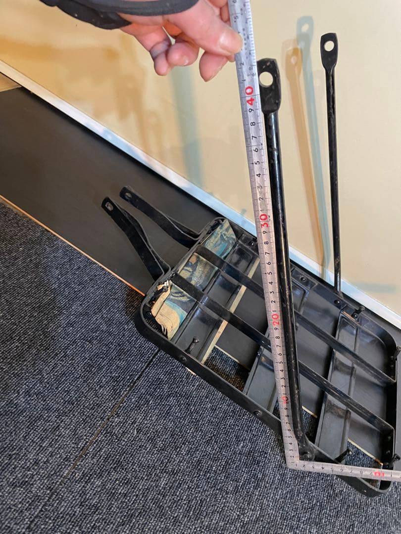 未使用（昭和61年1986.年製）昔の運搬車のリアキャリア