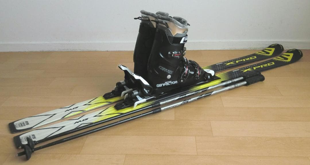 ■■送料無料■サロモン■メンズスキーセット■板165靴27-27.5■メンテ付■