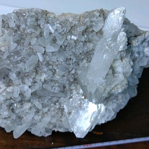 鉱物コレクション　セレナイト（透石膏）群晶