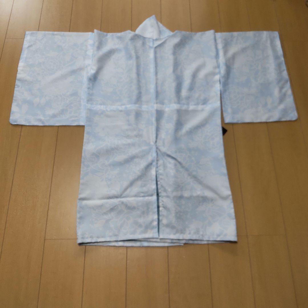 弓道 着物 袷 化繊【よく見ると花柄】