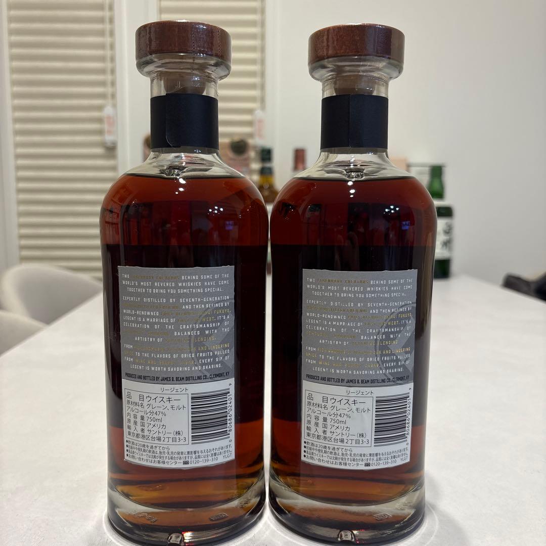 LEGENT バーボンウイスキー 700ml 47% 2本セット