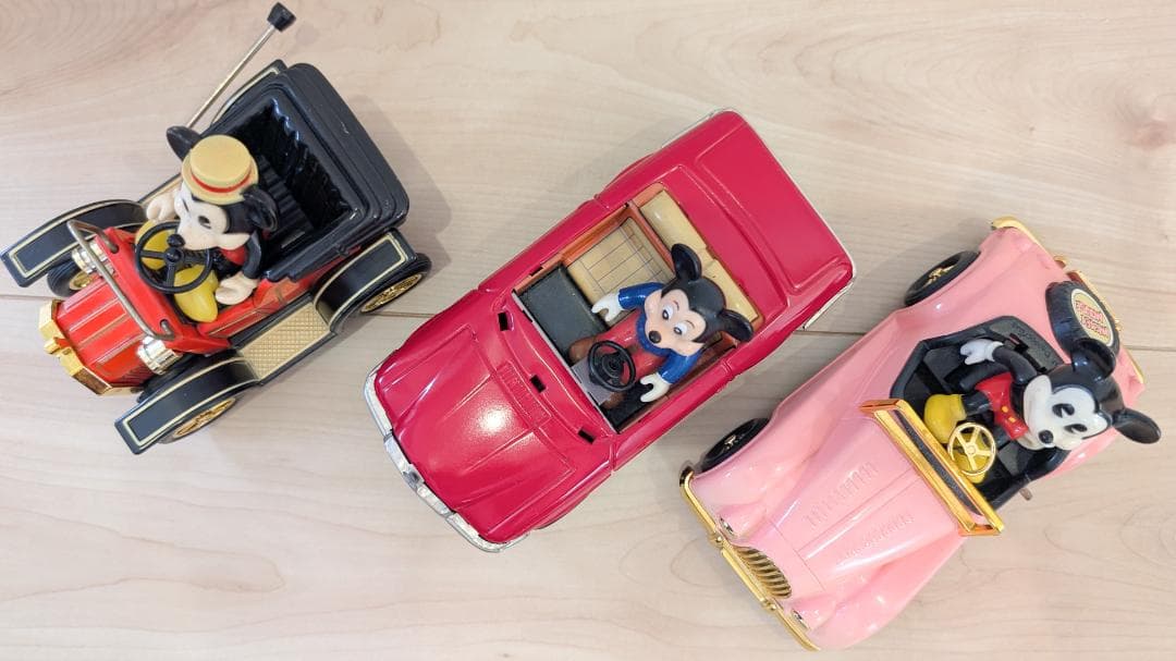 ミッキーマウス レトロカー 3台セット