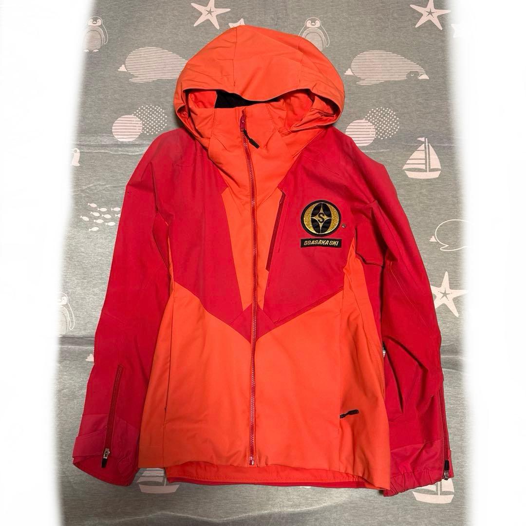 OGSAKA スキーウェア 上下 上着Mサイズ・パンツ Lサイズ オレンジ／赤