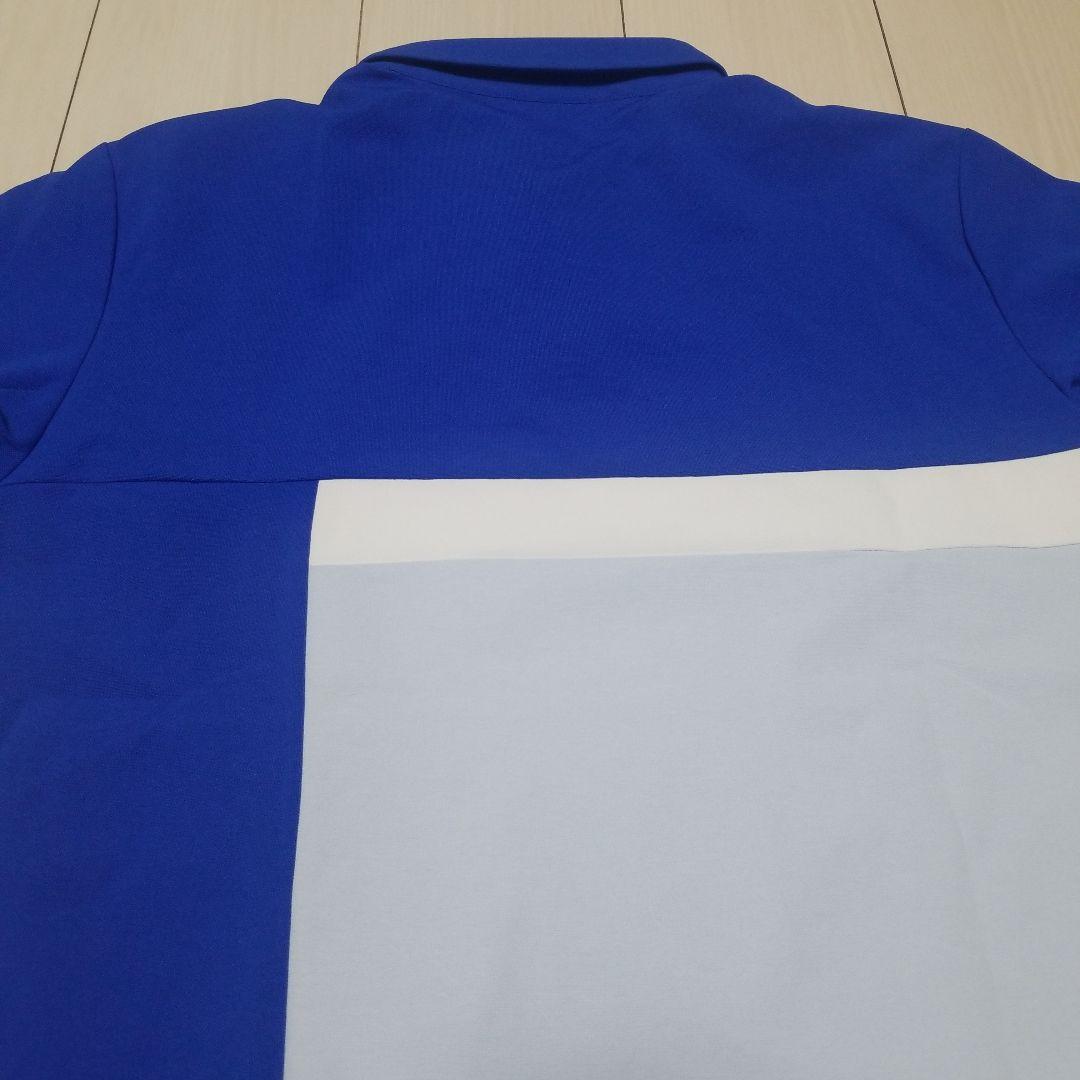 【入手困難】 デサントゴルフ ソロテックス 鹿の子 切替 半袖 ポロシャツ M