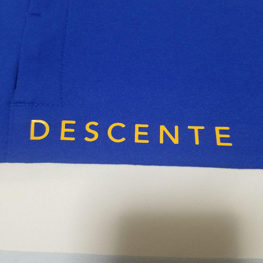 【入手困難】 デサントゴルフ ソロテックス 鹿の子 切替 半袖 ポロシャツ M