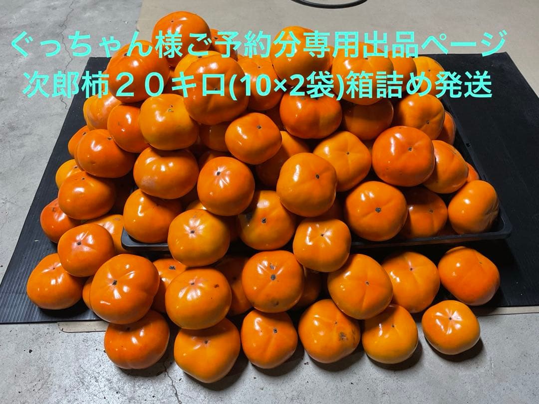 ぐっちゃん様ご予約分専用出品ページ次郎柿２０キロ