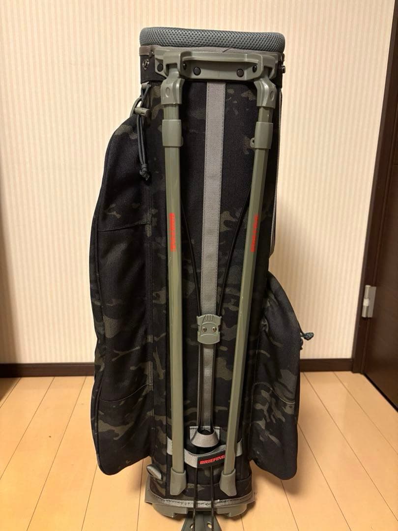 ブリーフィング CR-4 スタンドキャディバッグ ブラックカモWOLF GRAY