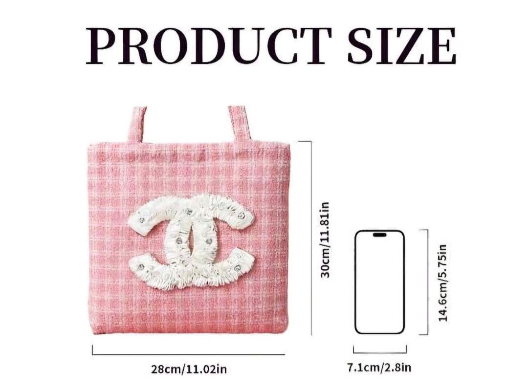 ゆり シャネル ノベルティ トートバッグ ピンク