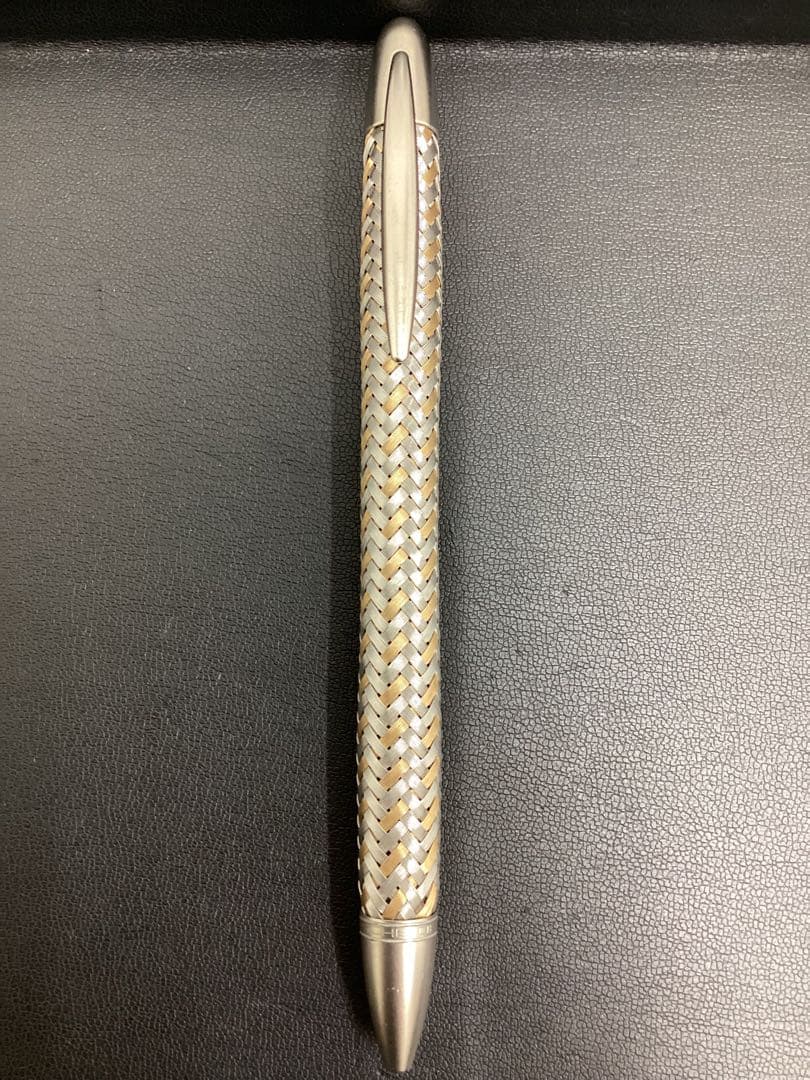 ポルシェデザイン編み込みボールペン シルバー ゴールド14K ※2020年廃版