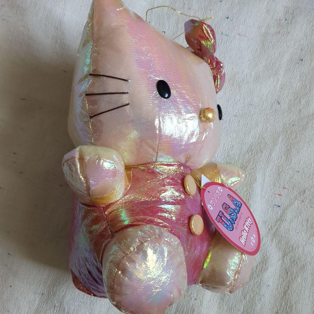 キティちゃんのぬいぐるみ　タグに汚れあり