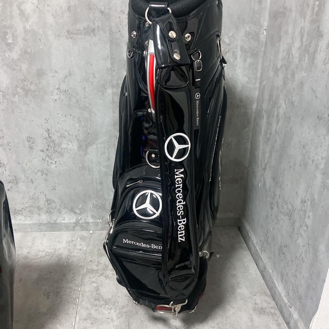 【希少・美品】メルセデスベンツ キャディバッグ エナメル 3点式