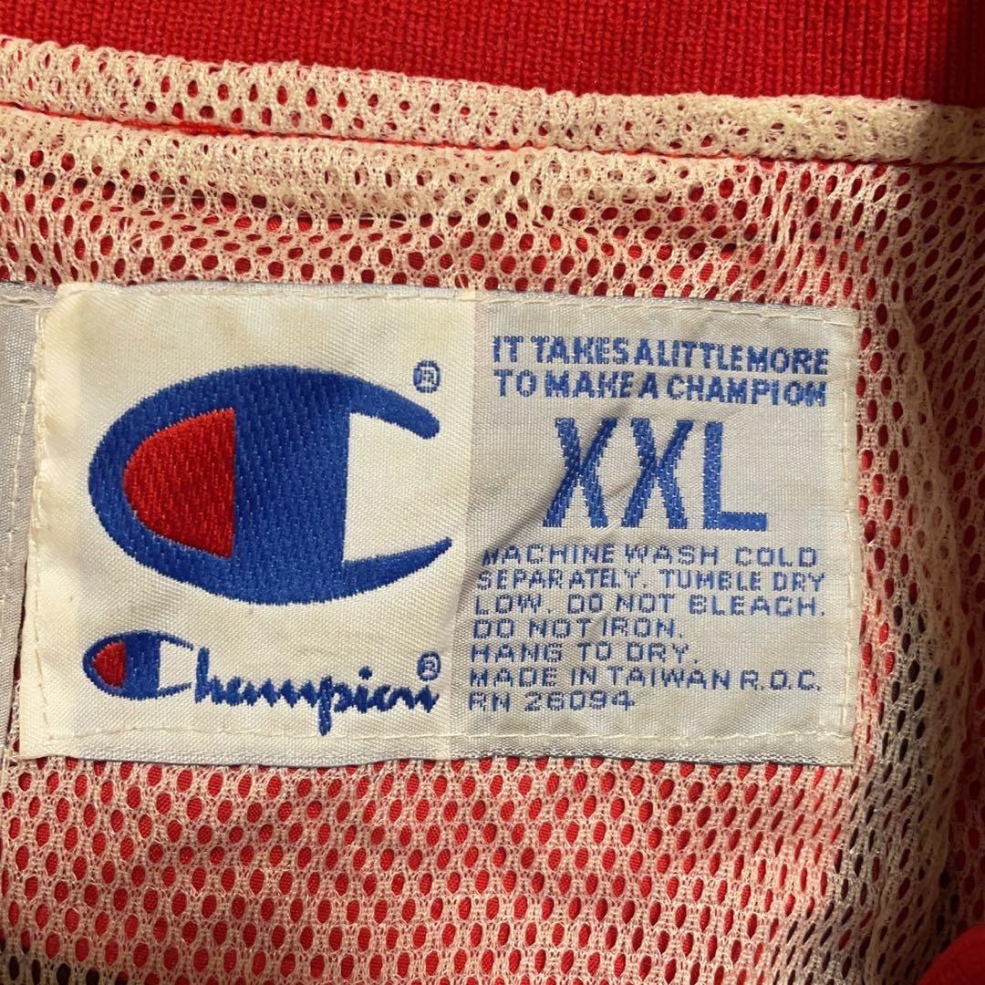 Y119【Champion】90's NBA シカゴ ブルズ ジャケット XXL