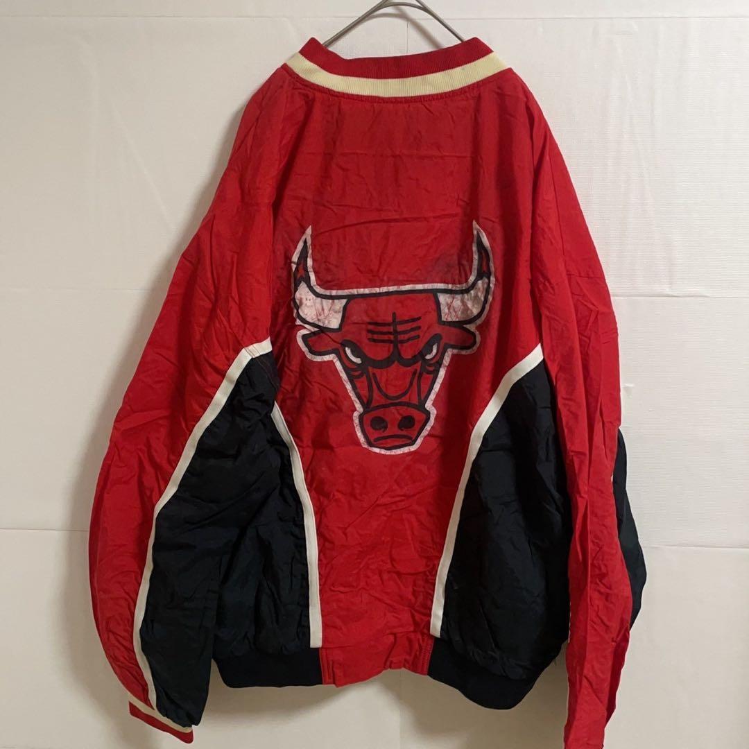 Y119【Champion】90's NBA シカゴ ブルズ ジャケット XXL