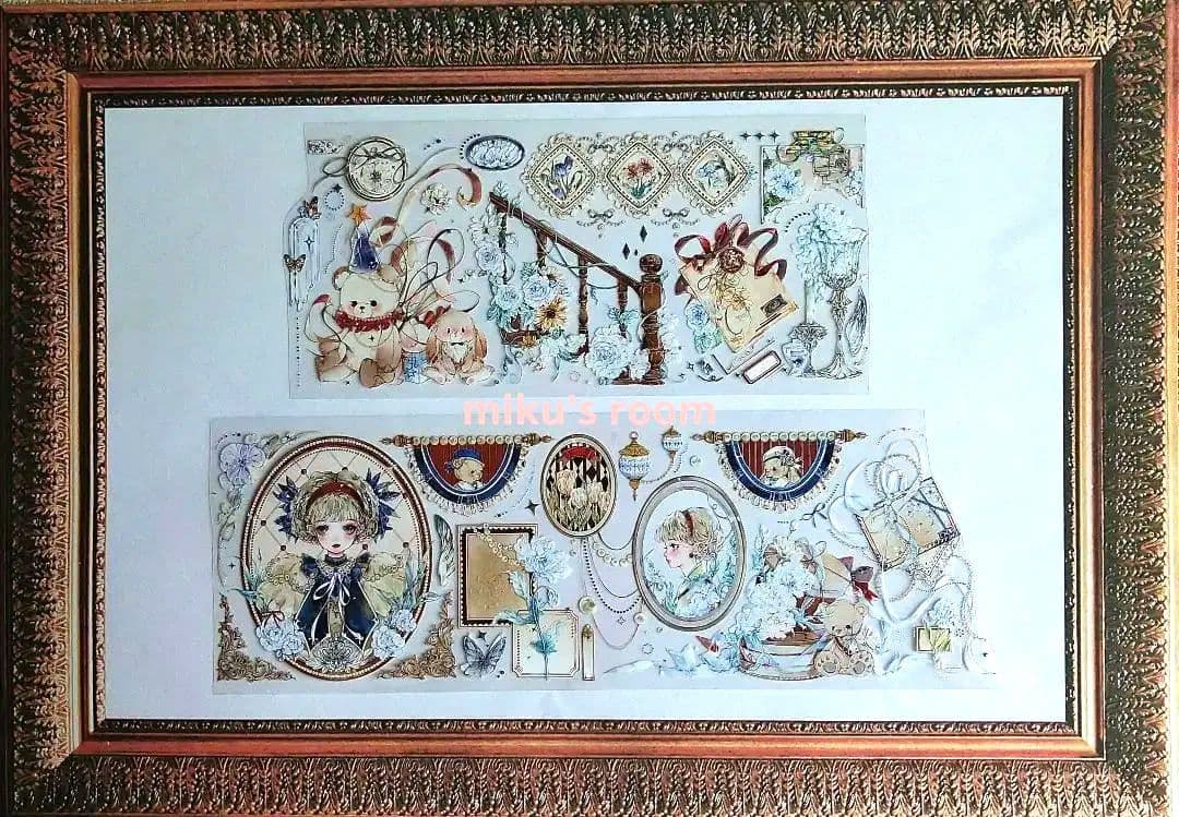 ☆再販☆J39＃赫兰庄园(虹光)糖分超标切り売り海外人物マステ赫蘭荘園女の子