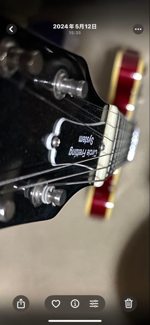 HISTORY セミアコースティックギター 赤