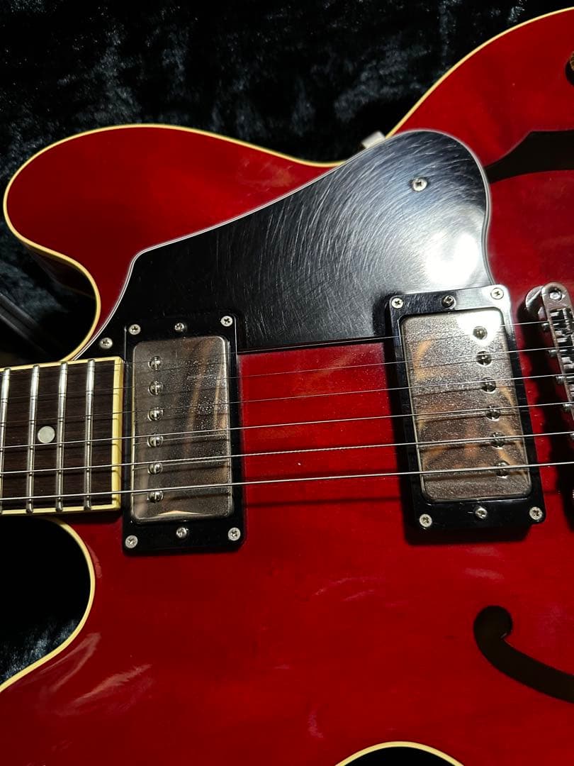 HISTORY セミアコースティックギター 赤