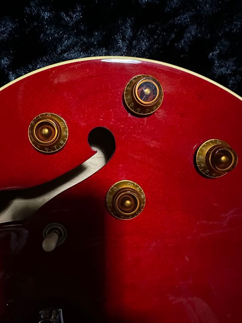 HISTORY セミアコースティックギター 赤