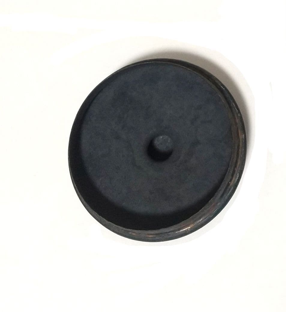 北越堂 湯沸 鎚起銅器 茶器　急須 青色金古銅製　銅器 木箱 しおり 【希少】