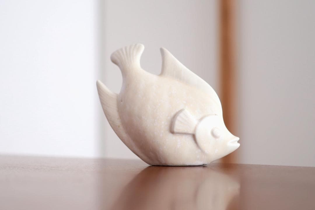 Gunnar Nylund グンナーニールンド 魚 オブジェ 白 58428