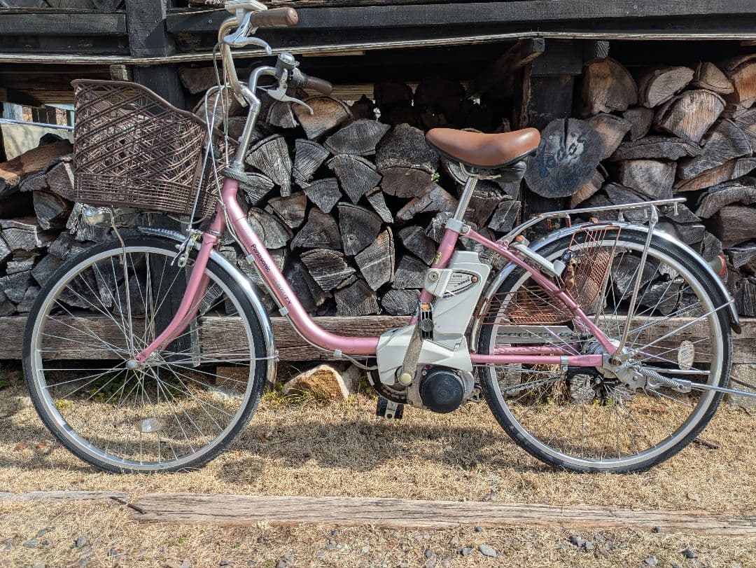 パナソニック電動アシスト自転車。 バッテリー５Ah 室内保管