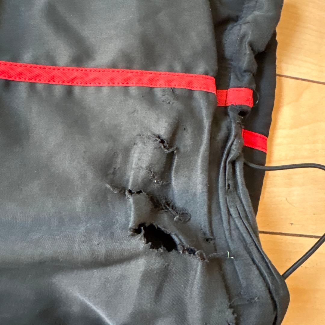 canterbury ウォームアップパンツ 黒 赤