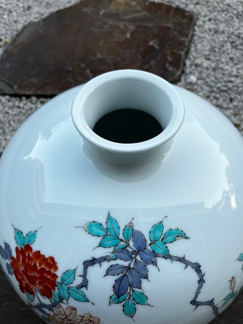 有田焼　花瓶　壺　絵付　アンティーク