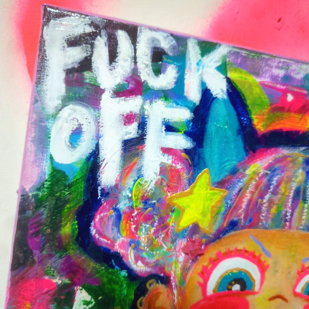 【F3号/インパクトアート】ごちゃごちゃうるせぇ！《現代アート,イラスト