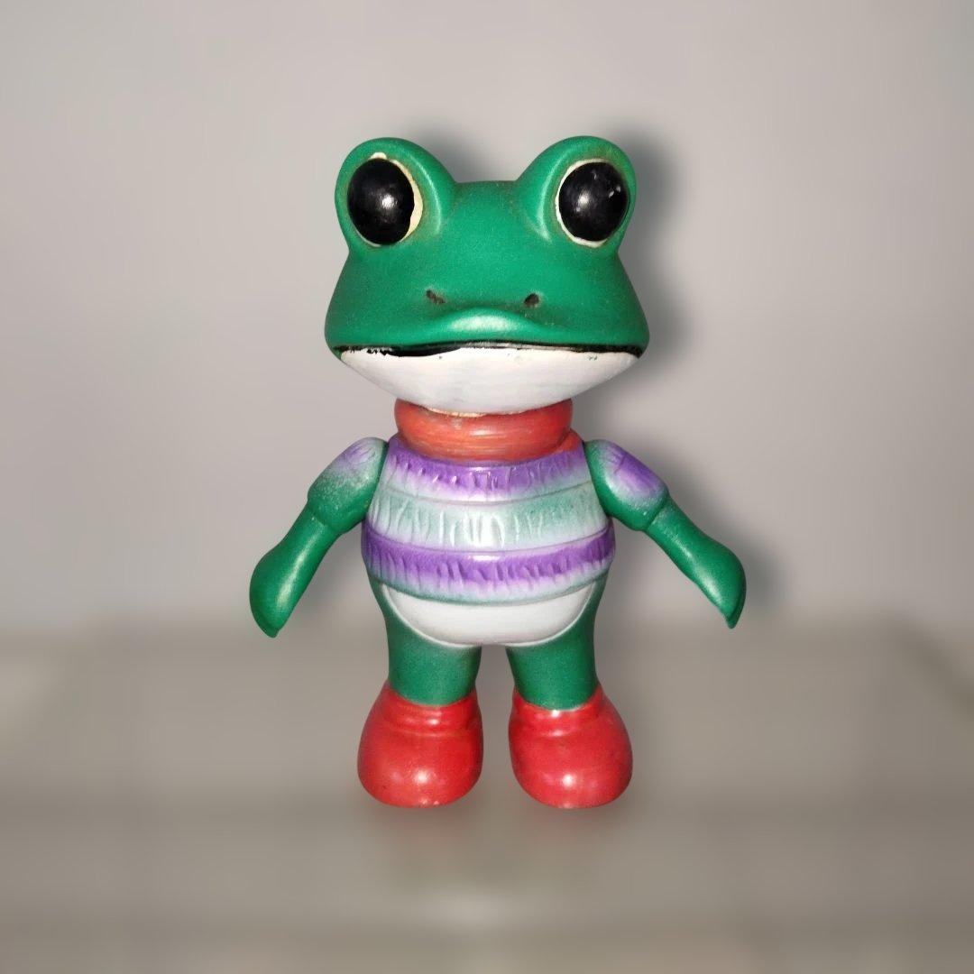 ケロヨン　ソフビフィギュア　昭和レトロ