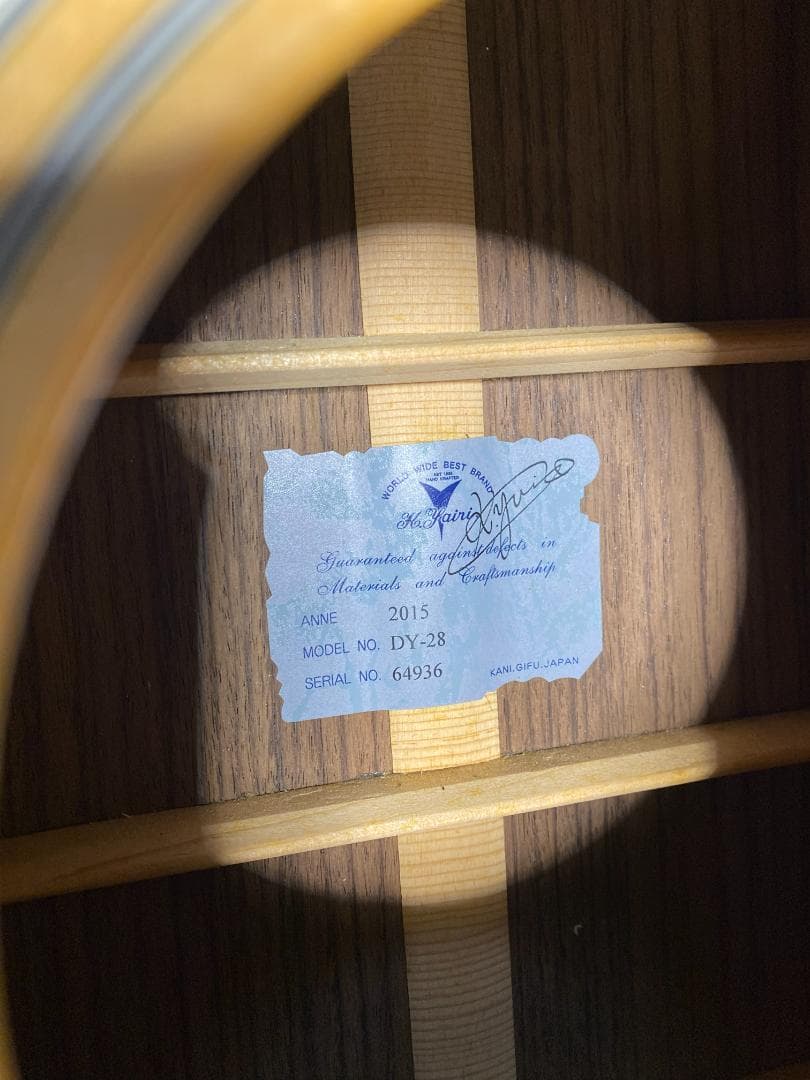 アコースティックギター 　K.Yairi　DY-28