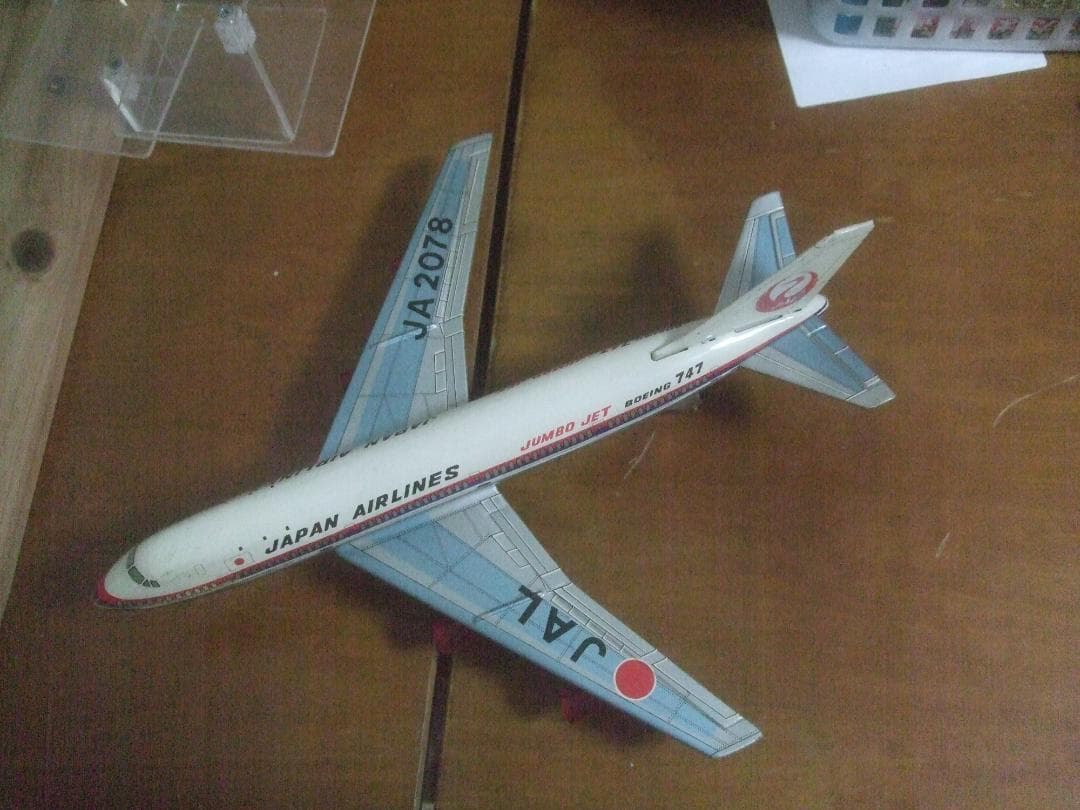 ネモト 日本製 ブリキ 日航 JAL ジャンボジェット 747