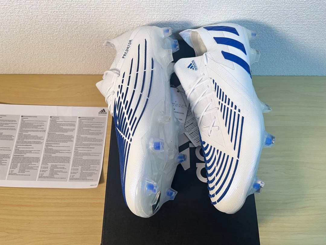 adidas Predator 26.0cm FG ホワイト/ブルー