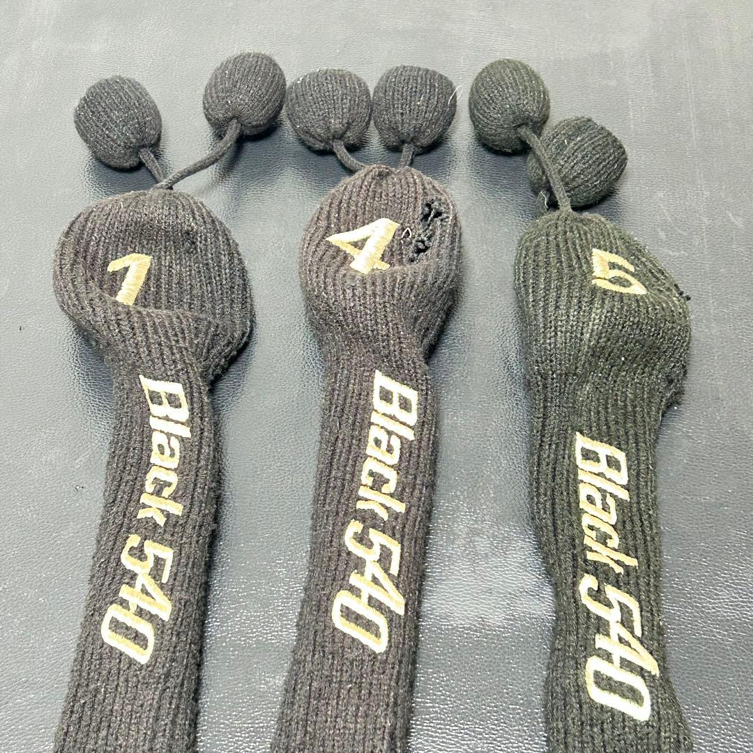 希少 ダンロップ パーシモン Black 540 ウッド3本 カーボンフェース